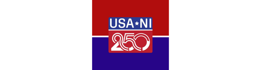 America 250 USA and NI logo