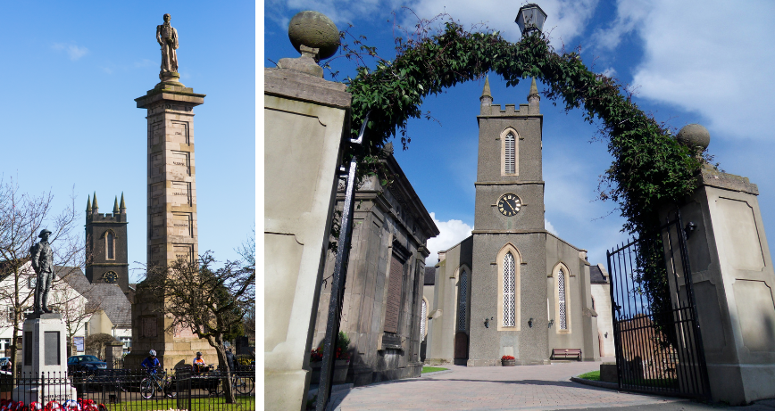 Comber Square and St Mary's Church