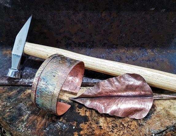 coppersmithing copper jewellery workshop