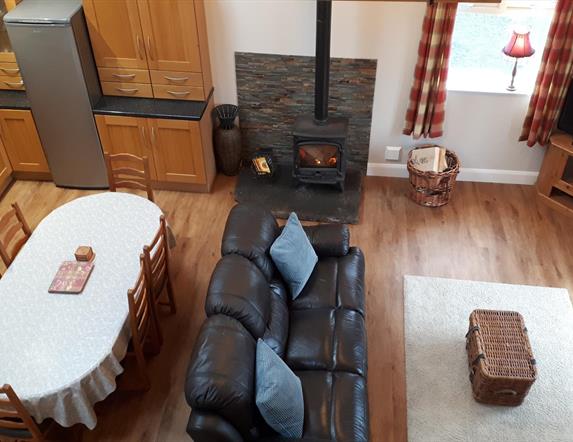 Kitchen dining and living open plan area