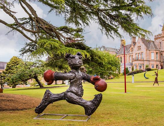 Art & Soul 2025 Sculpture - Bear with Boxing Gloves