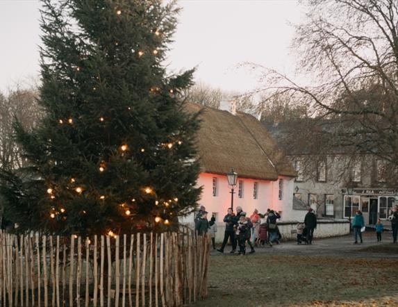 Wander the snowy, cobbled streets of the Ulster Folk Museum for a festive season filled with memories and traditions.