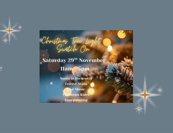 Holywood Christmas Tree Light Switch On promotional graphic 2025