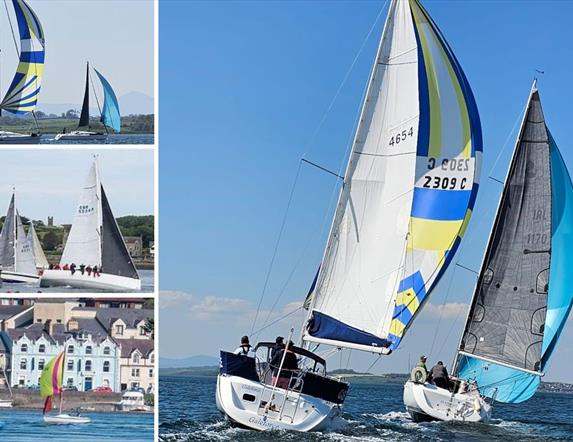 Collage of sailing boats on Strangford Lough