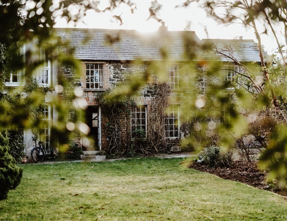 View of Old Mill House the property adjacent to the Walled Garden