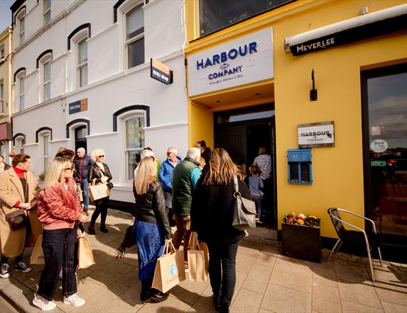 A group enjoying a food tour in Donaghadee
