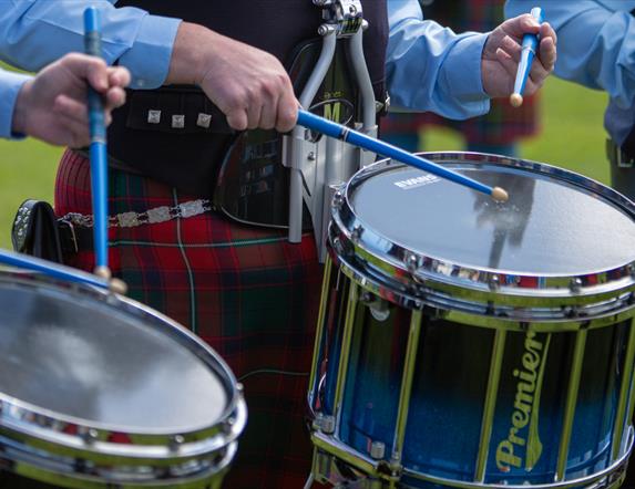 Pipe Band in action