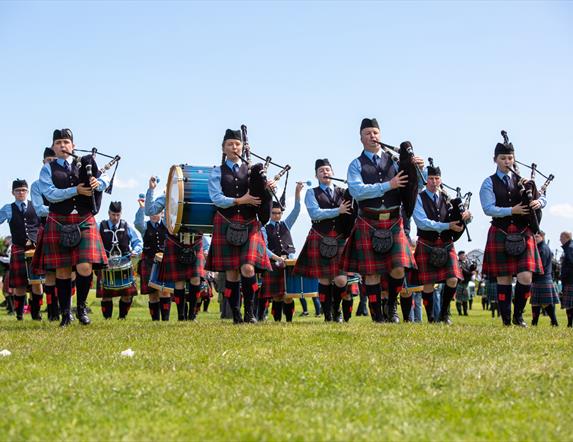 Pipe Band in action