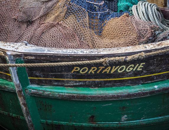 Portavogie name on boat