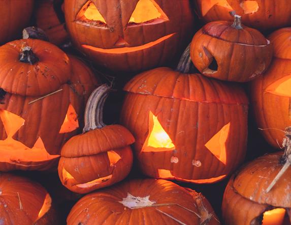 Halloween carved pumpkins