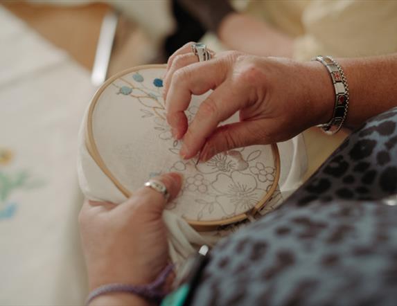 Try embroidery at the Ulster Folk Museum as part of this year's  Leid and Lairn Festival.