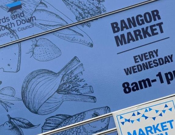 Bangor Market sign