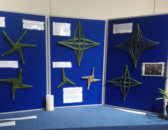 Different styles of crosses made by Brigid Watson