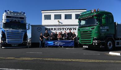 Trucks at the Track Committee with ANDBC Mayor Councillor Gillian McCollum, Councillors Pete Wray and Joe Boyle.