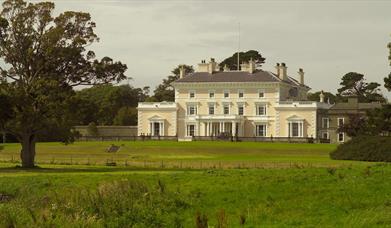 Ballywalter Park house exterior surrounding by greenery