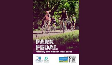 Park Pedal poster with QR code for booking
