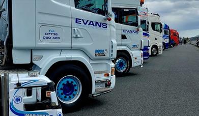 Images of trucks at Kirkistown racecourse