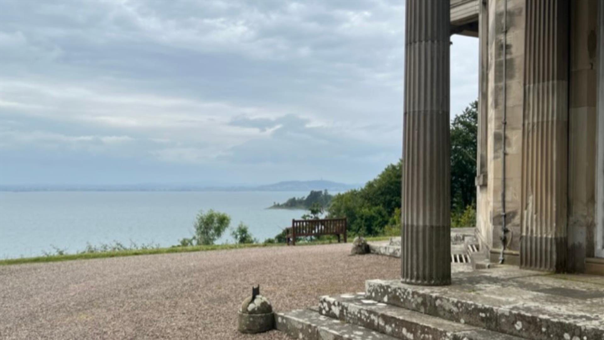 View over Strangford Lough from the Temple of the Winds Mount Stewart