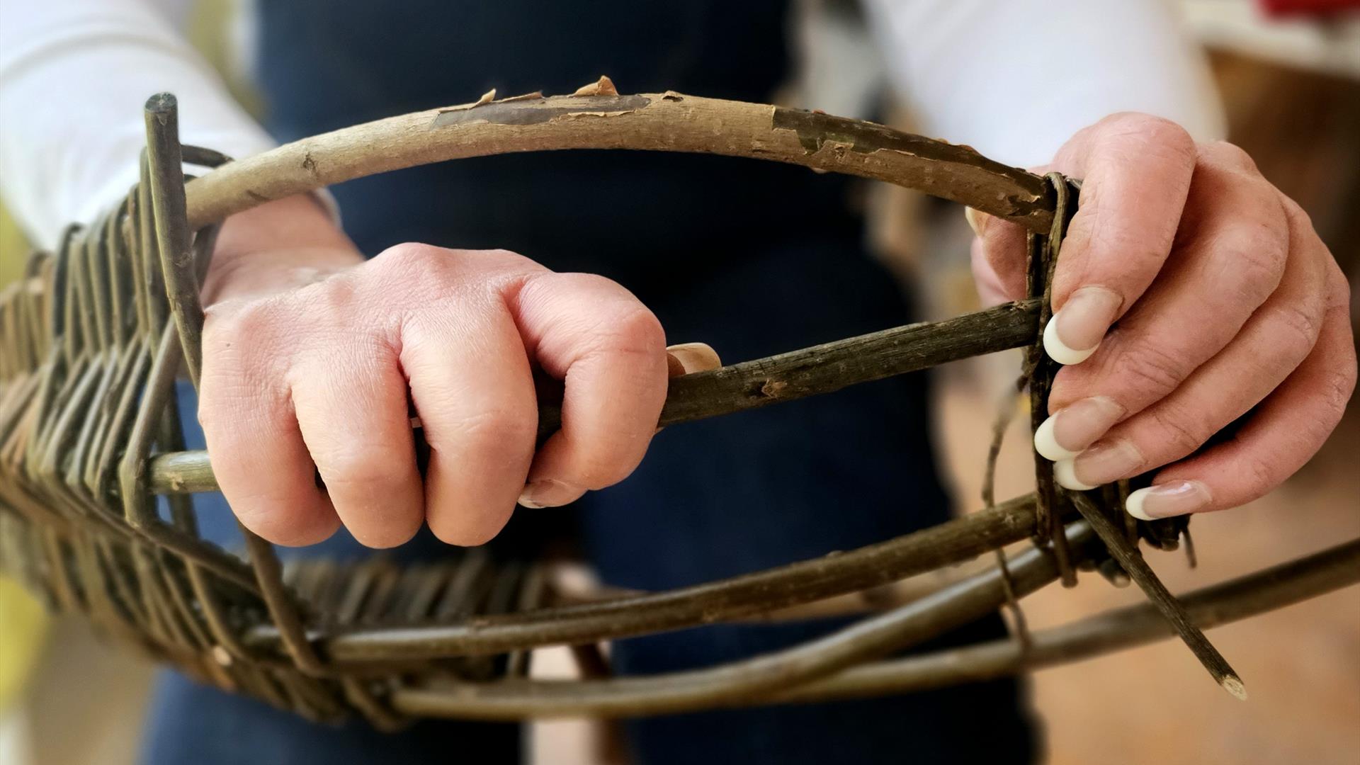Weave a Willow Potato Basket