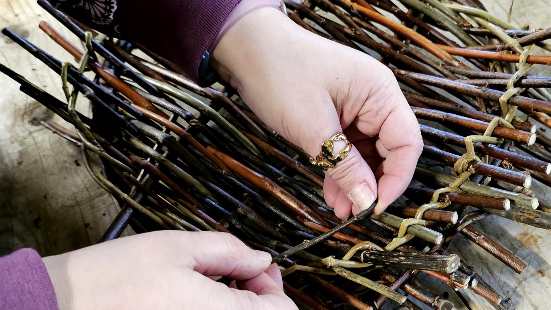 Weave a Willow Tension Tray in the Walled Garden