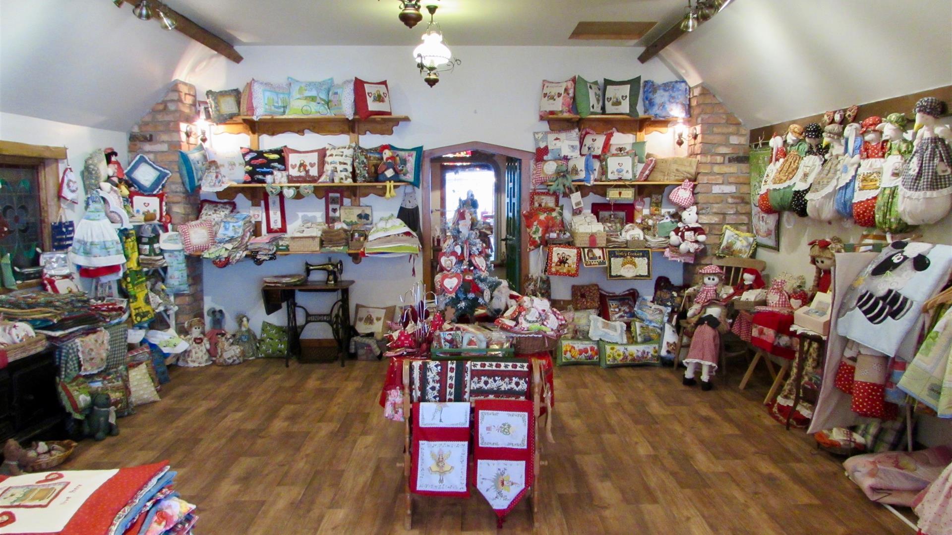 Inside shop