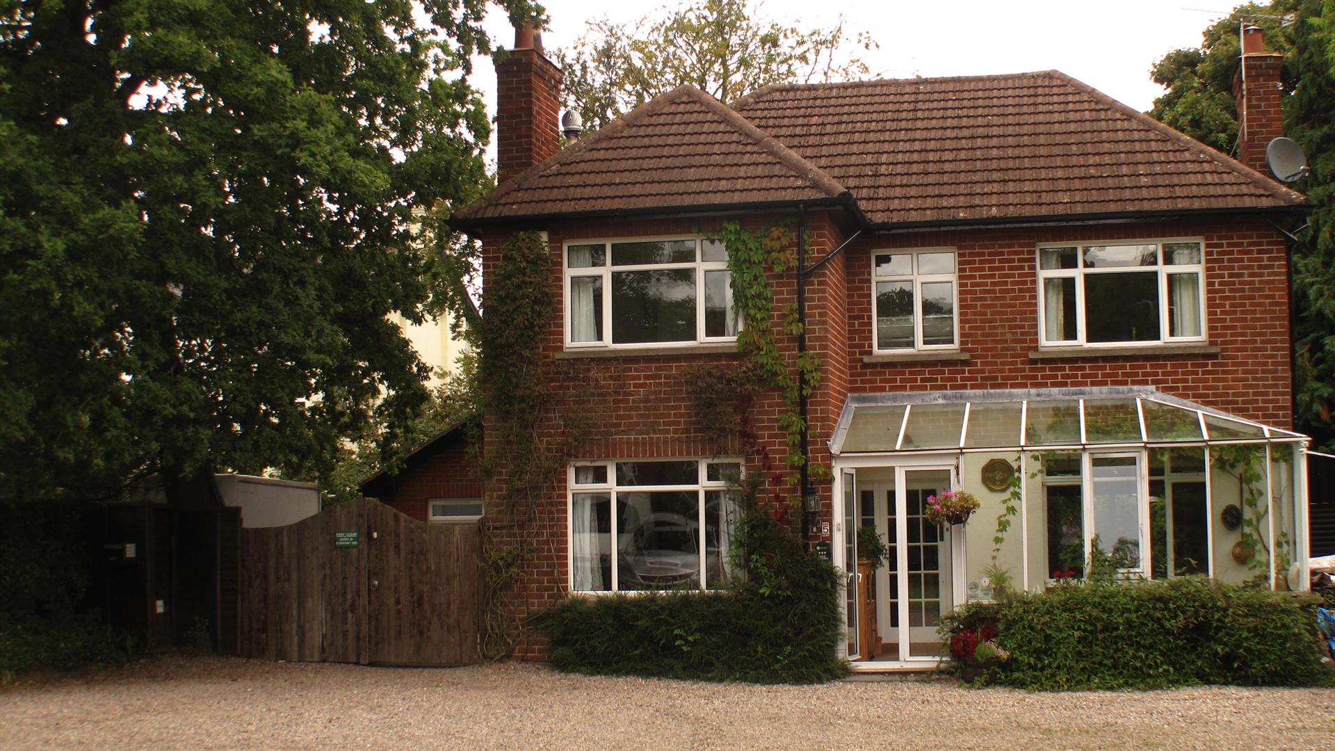 Front exterior of accommodation
