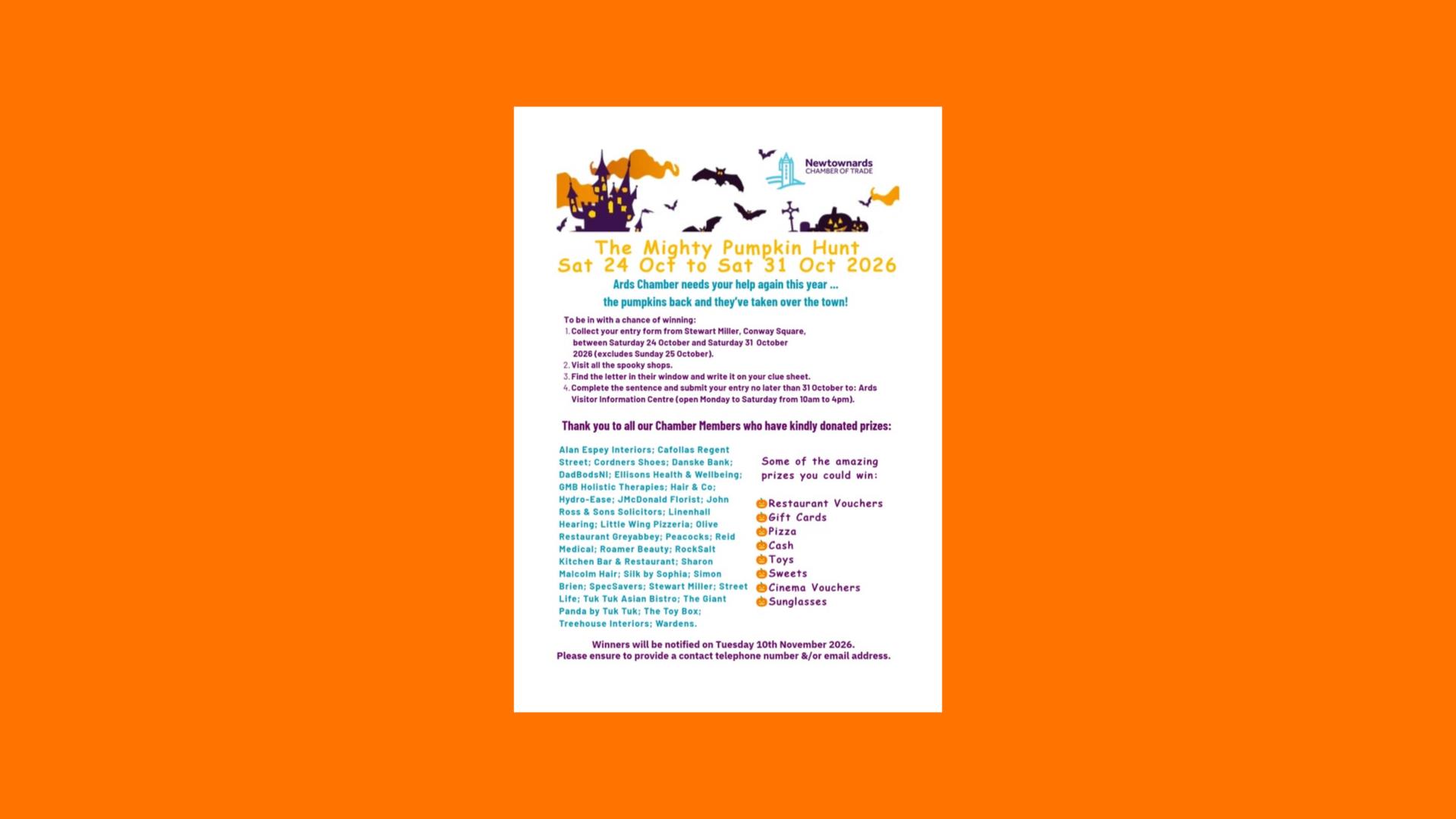 The Mighty Pumpkin Hunt trail, Newtownards