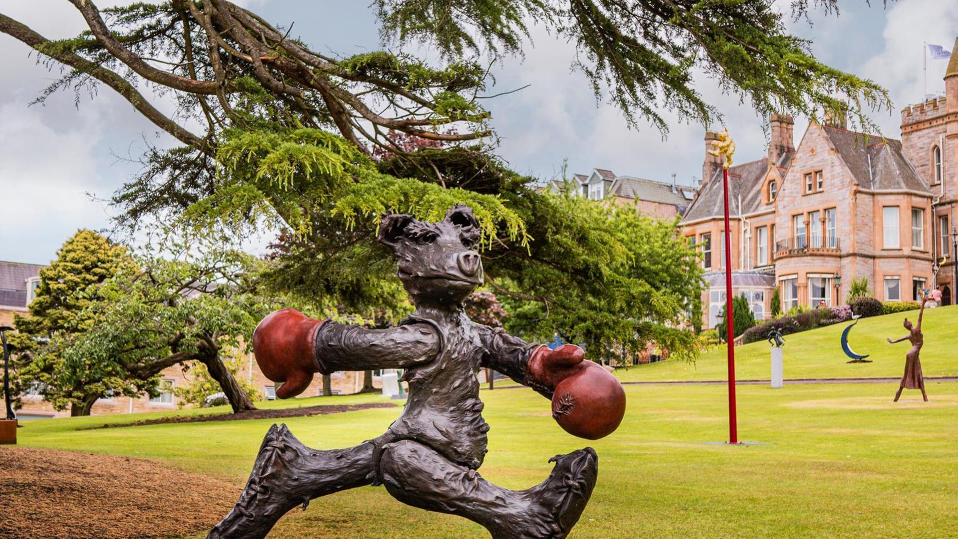 Art & Soul 2025 Sculpture - Bear with Boxing Gloves