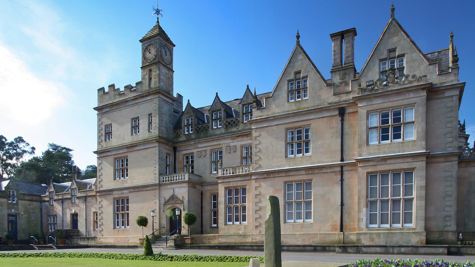 Front entrance of Bangor Castle (City Hall)