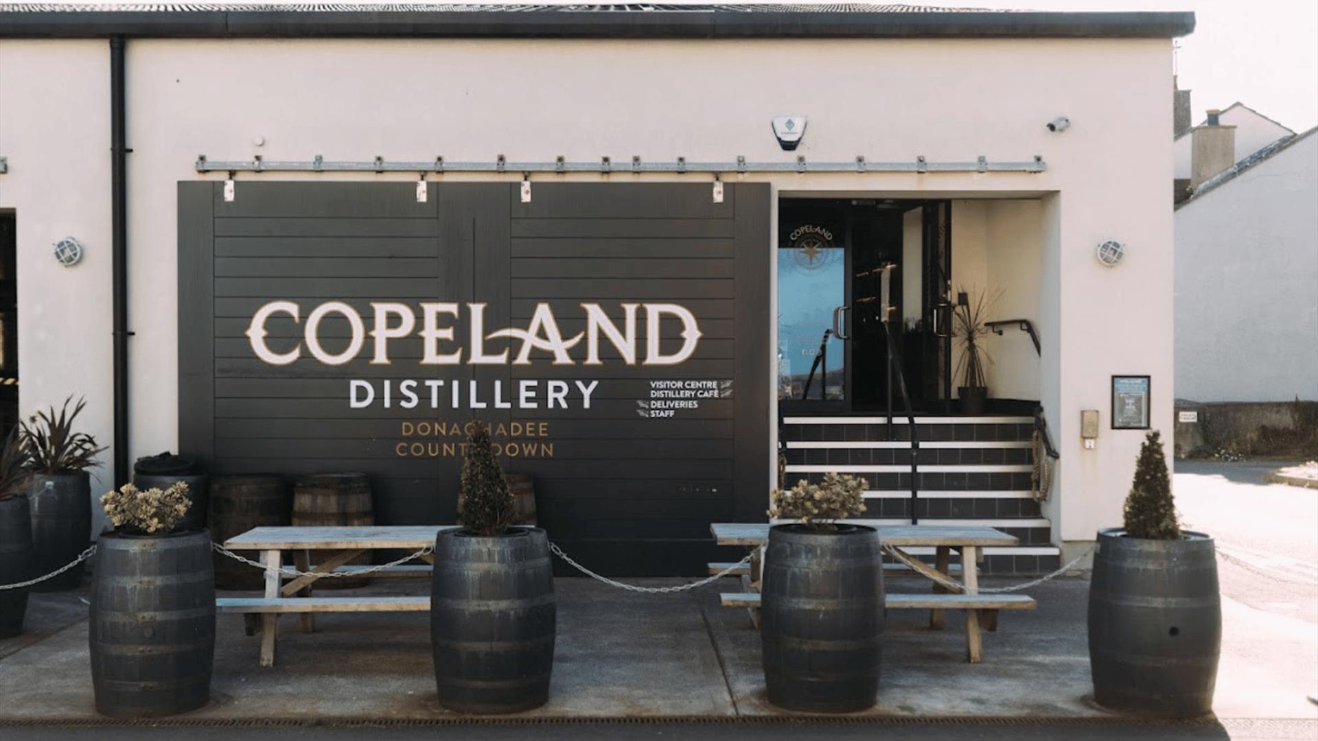 The outside of The Copeland Distillery