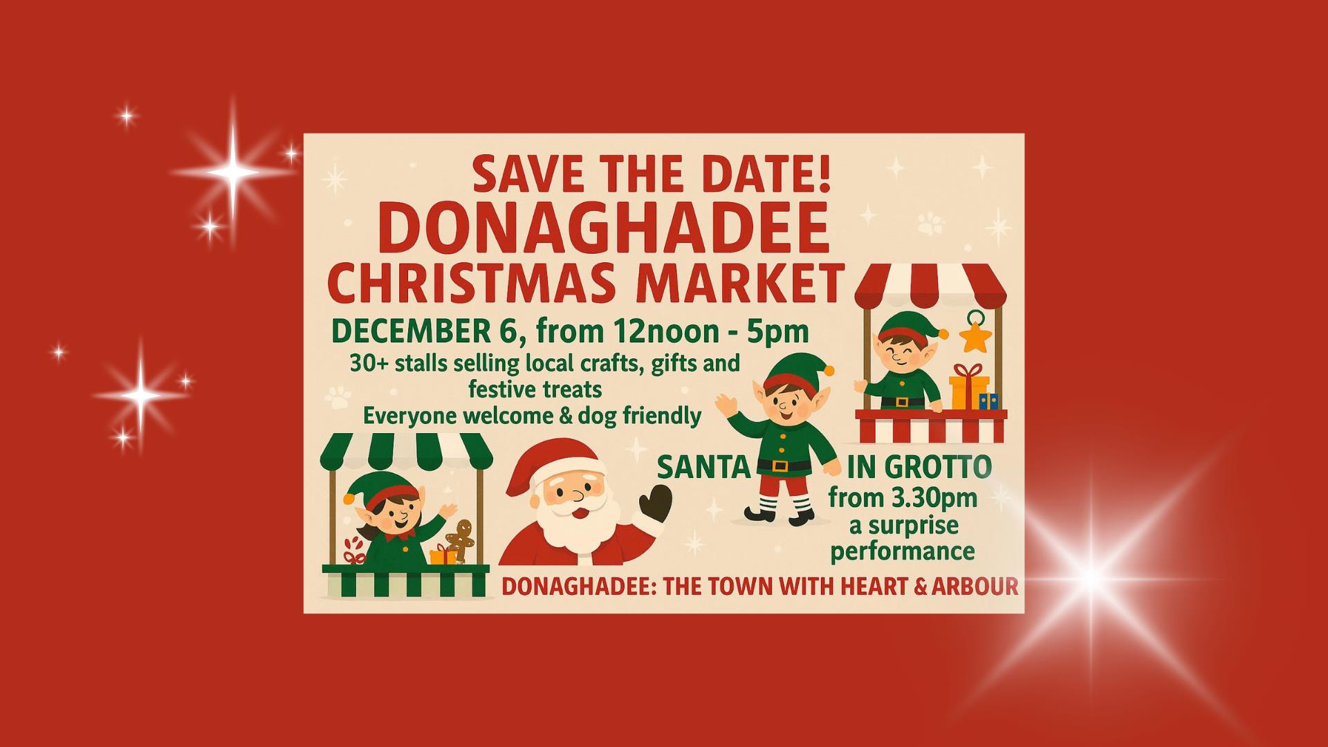 Donaghadee Christmas Market 2025 promotion graphic