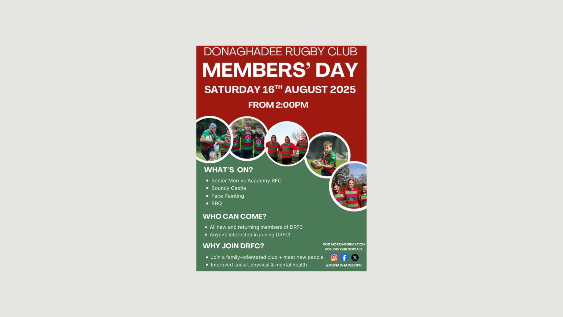 Donagahdee Members' Day