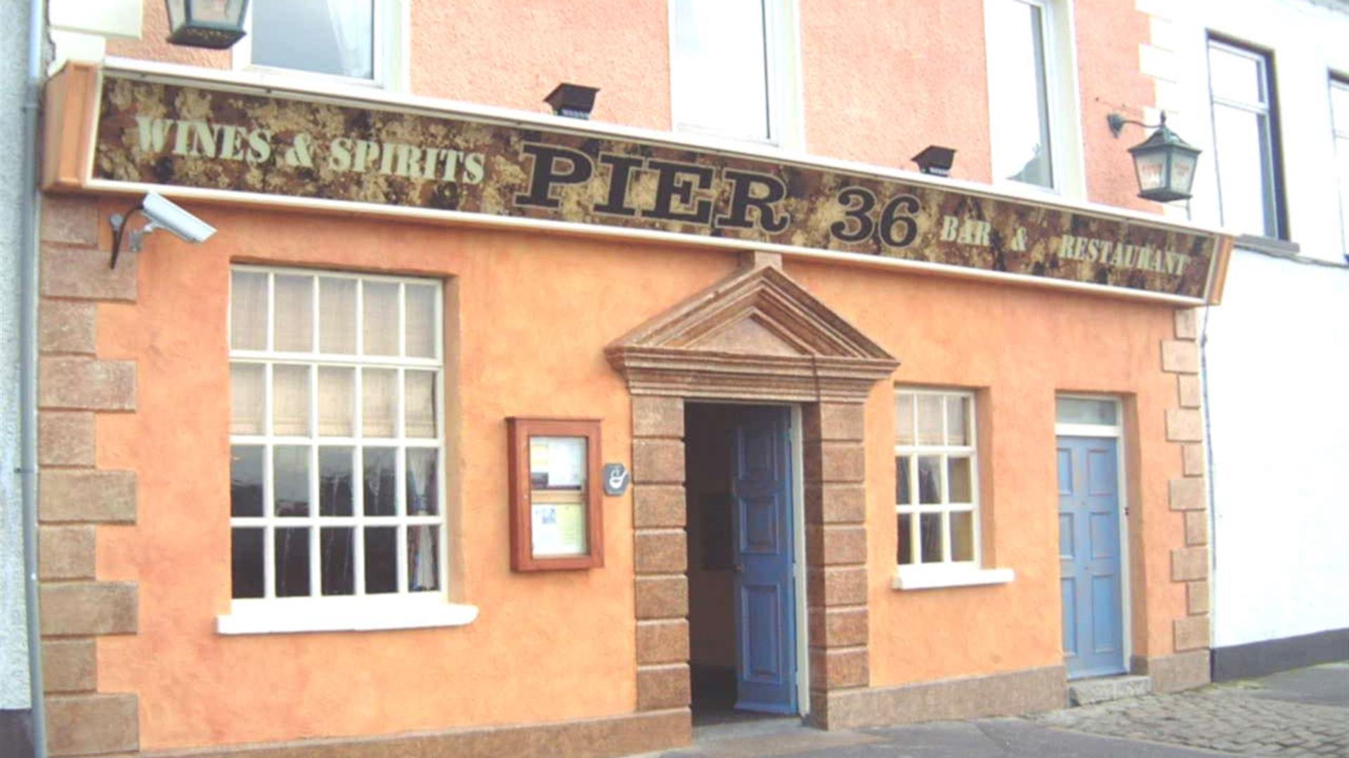 Front exterior of Pier 36 in daytime