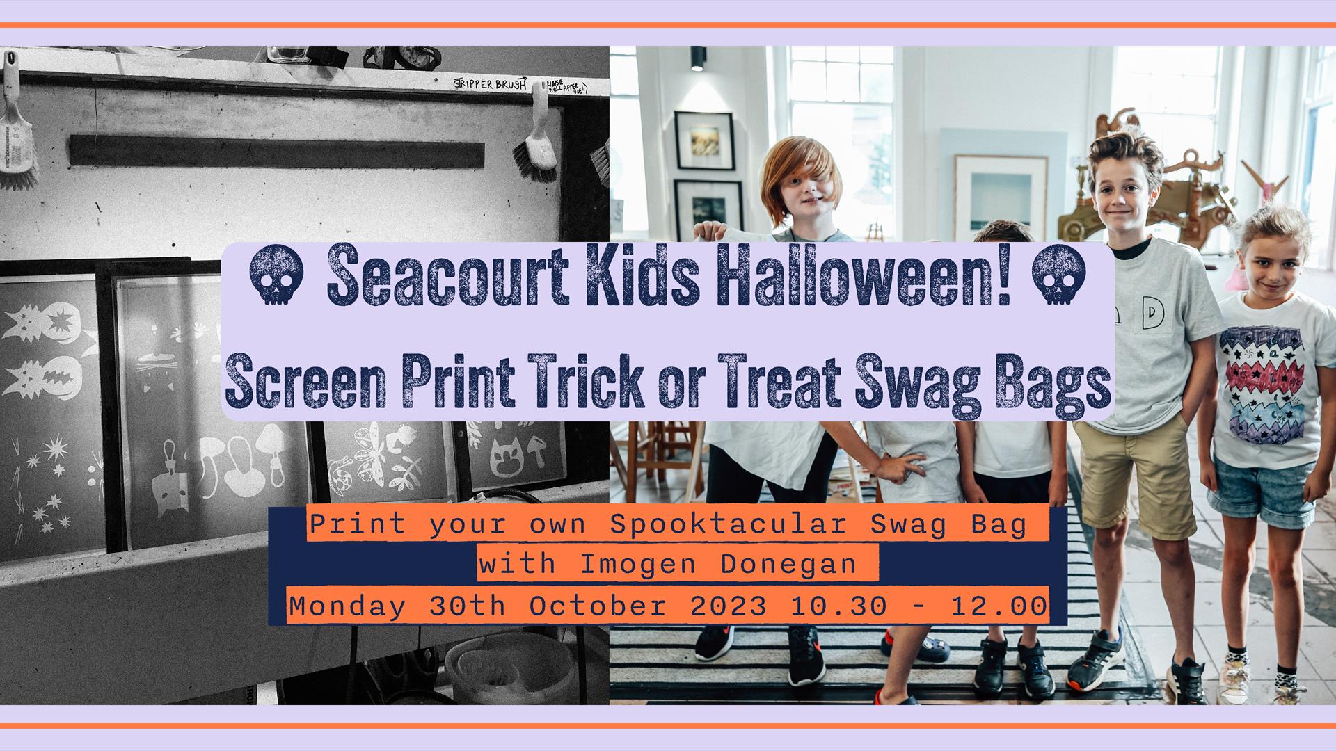 Seacourt Kids Halloween Print your own Trick or Treat Swag Bag