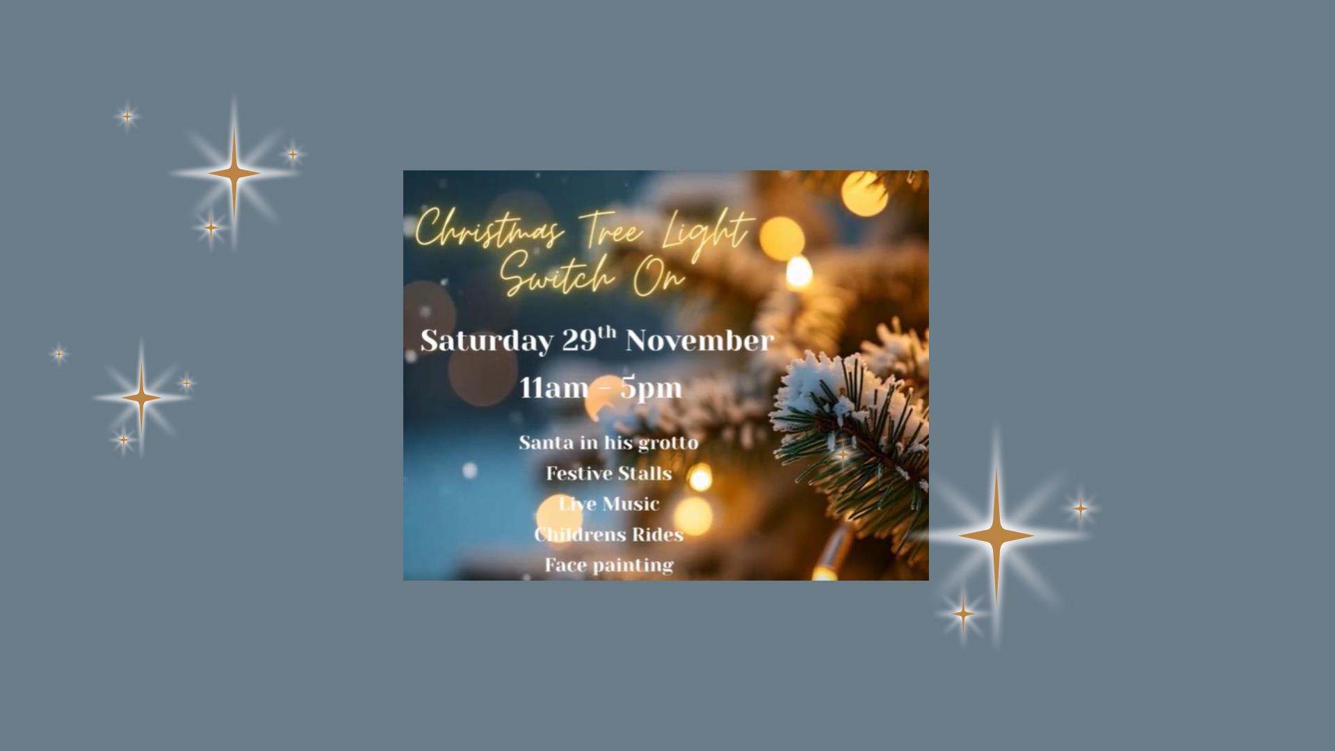 Holywood Christmas Tree Light Switch On promotional graphic 2025