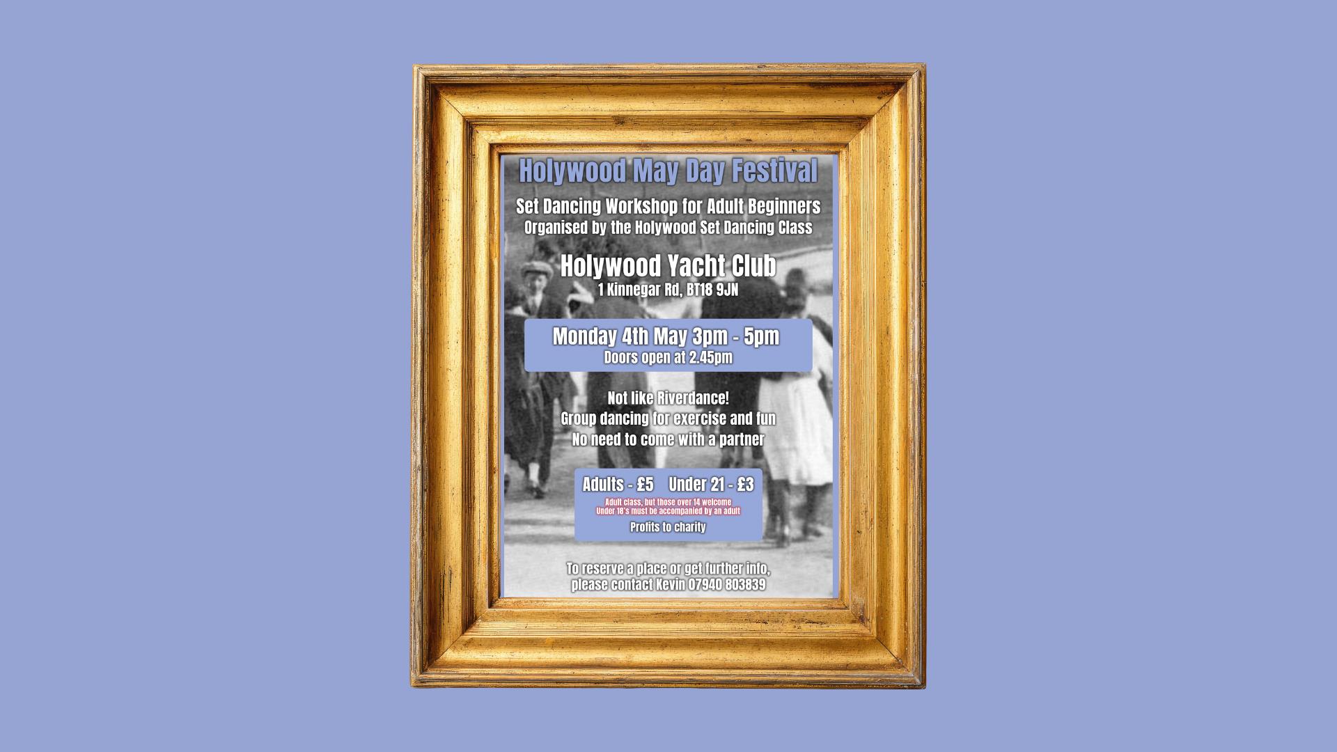 Holywood Set Dancing Class poster for May Day workshop