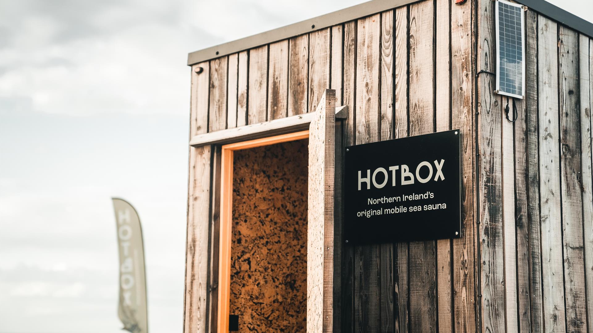 The sauna from outside