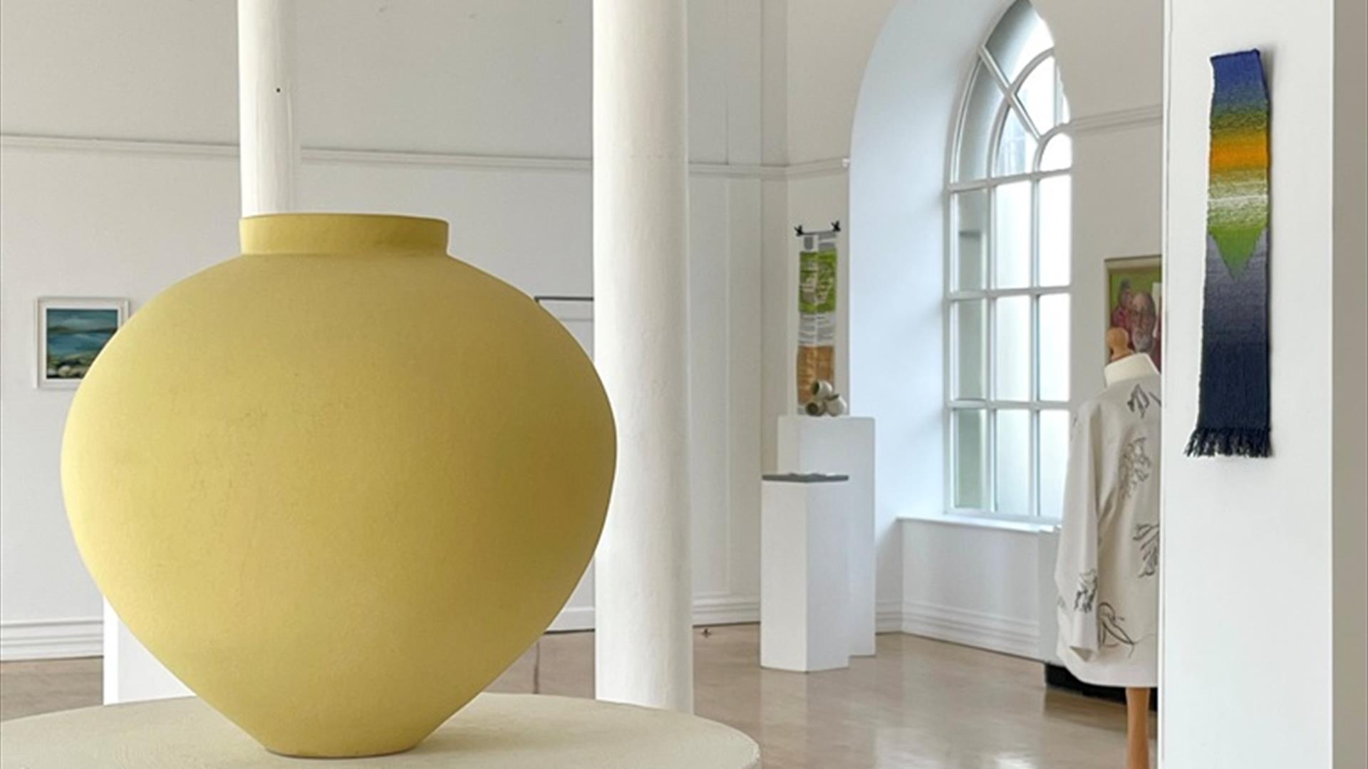 Artworks in a gallery
