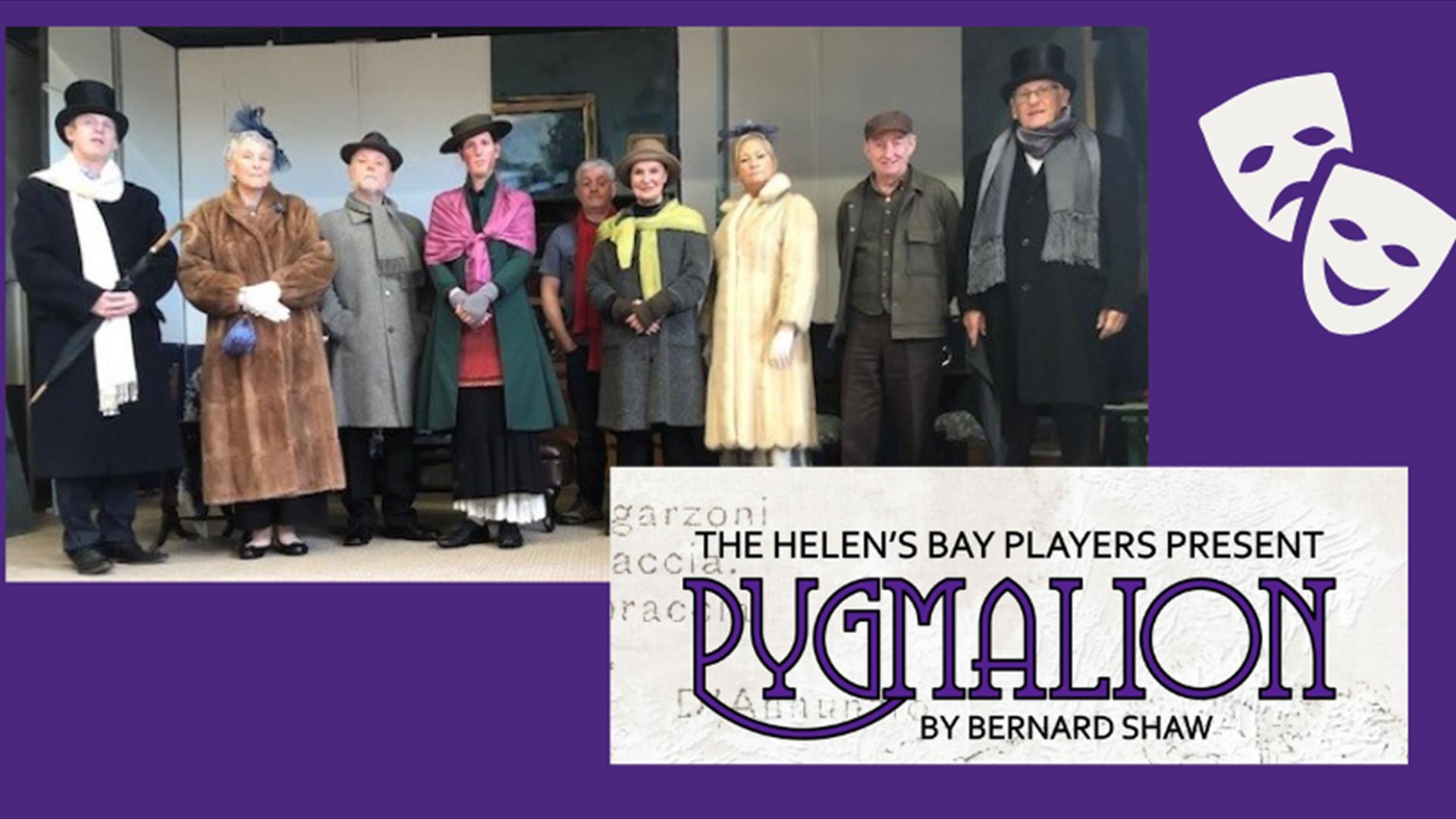 The cast of Pygmalion, Helen's Bay Players