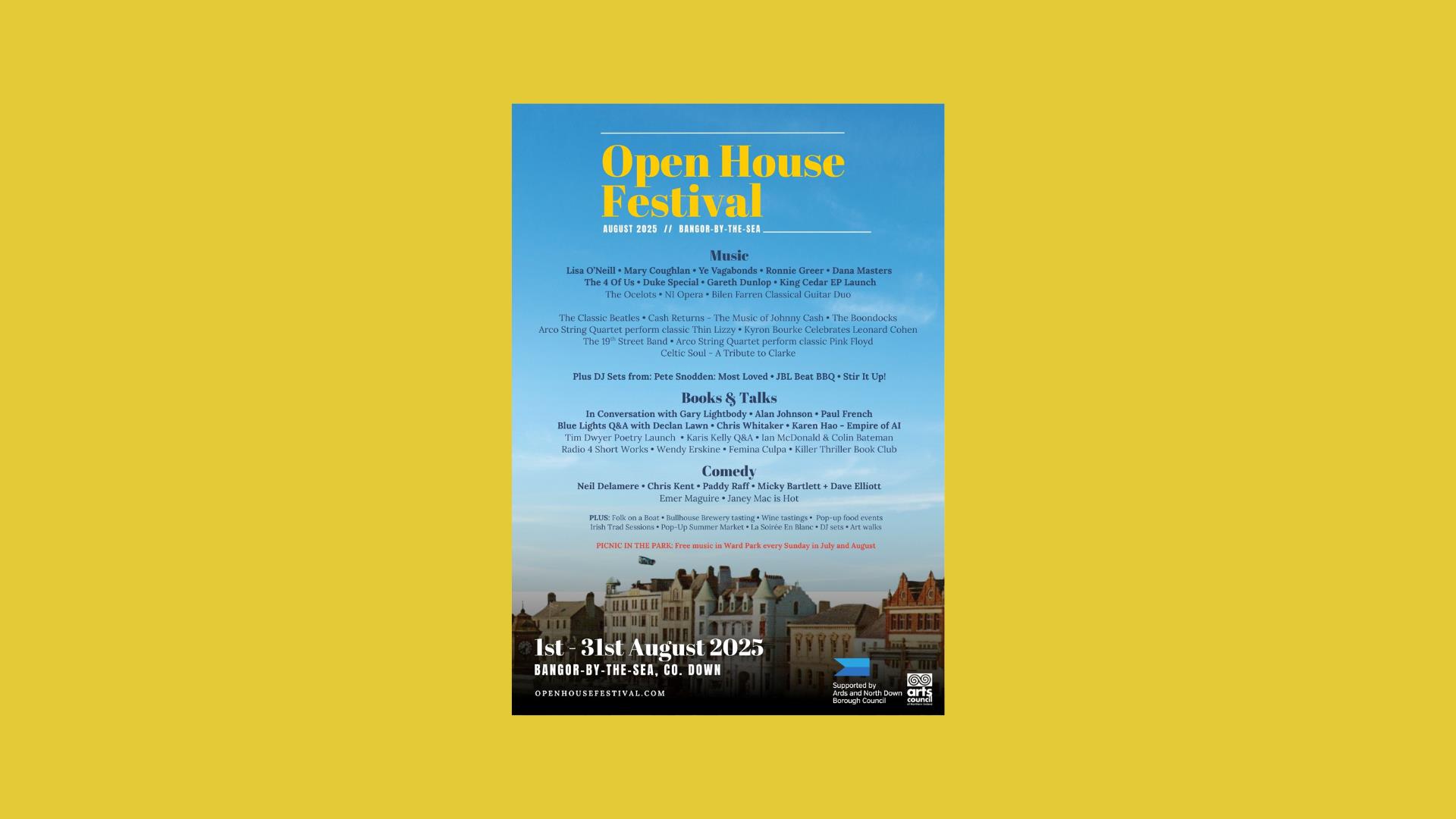 Open House Festival 2025 programme poster