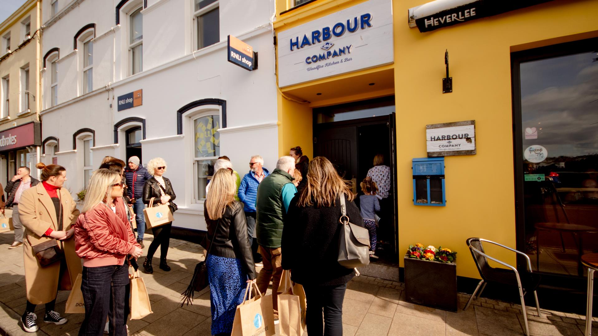 A group enjoying a food tour in Donaghadee