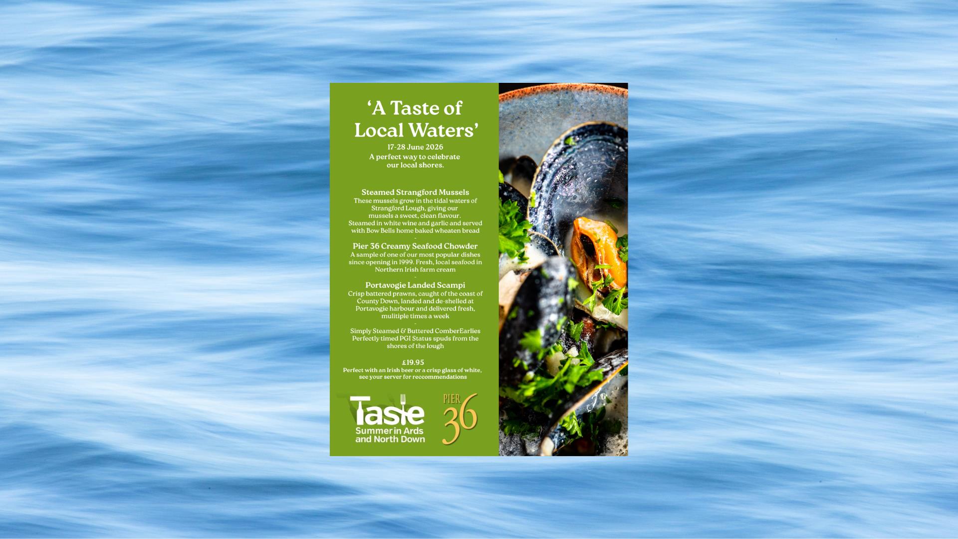 Pier 36 Taste summer tasting platter menu