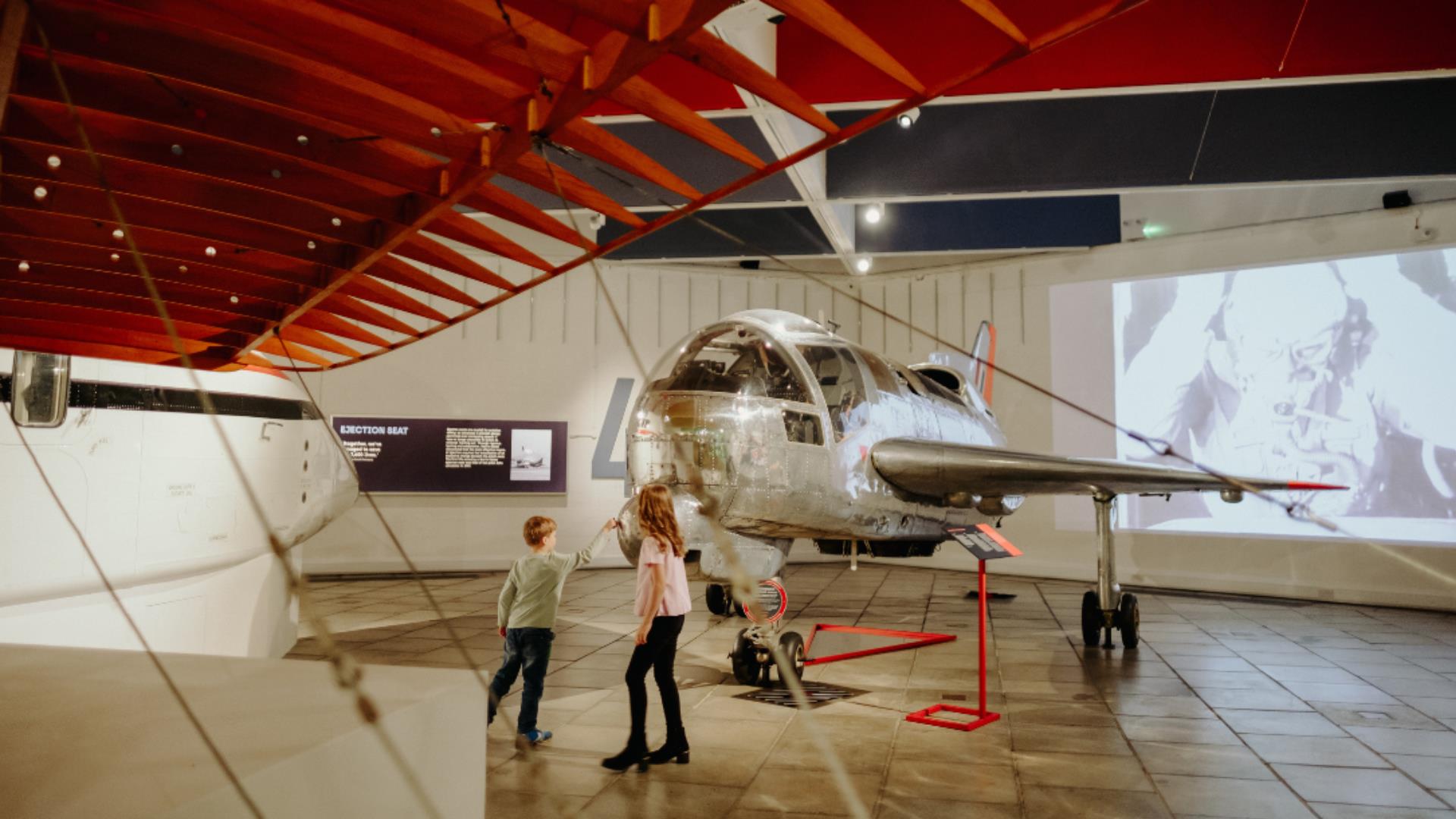 Aviation display at the Ulster Transport Museum