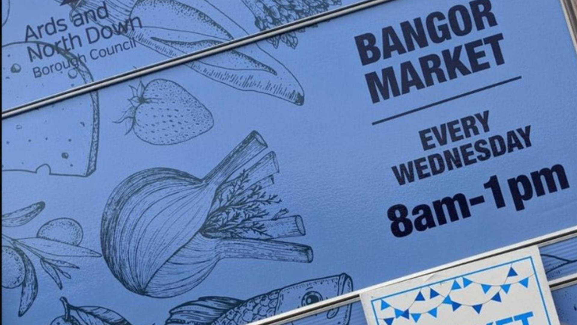 Bangor Market sign