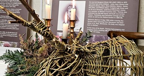 Weave a Willow Stag's Head in the Walled Garden, Helen's Bay