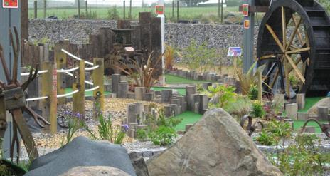 Photo of part of the Crazy Golf course