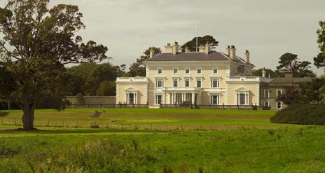 Ballywalter Park house exterior surrounding by greenery