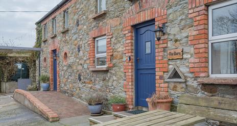 a photo of the back door of a house