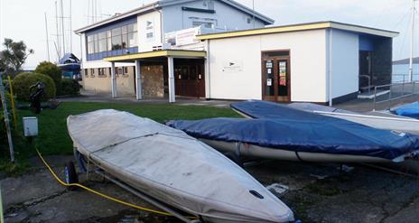 a photo of boats