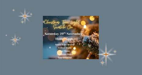 Holywood Christmas Tree Light Switch On promotional graphic 2025